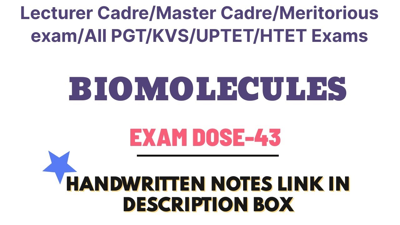 Biomolecule Youtube