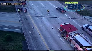 Watch: Crash on I-295 southbound and Heckscher Drive causing delays