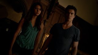 TVD 5x5 - Damon makes Silas feed on Katherine to get cured and become mortal | Delena Scenes HD