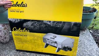 *Unboxing* Cabelas Stainless Steel Table Top Gas Grill 222 sq in.