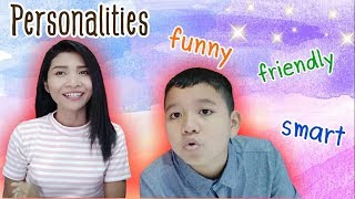 👨‍👩‍👧‍👦พูดเกี่ยวกับบุคลิก/นิสัย/  Personalities / English Speaking