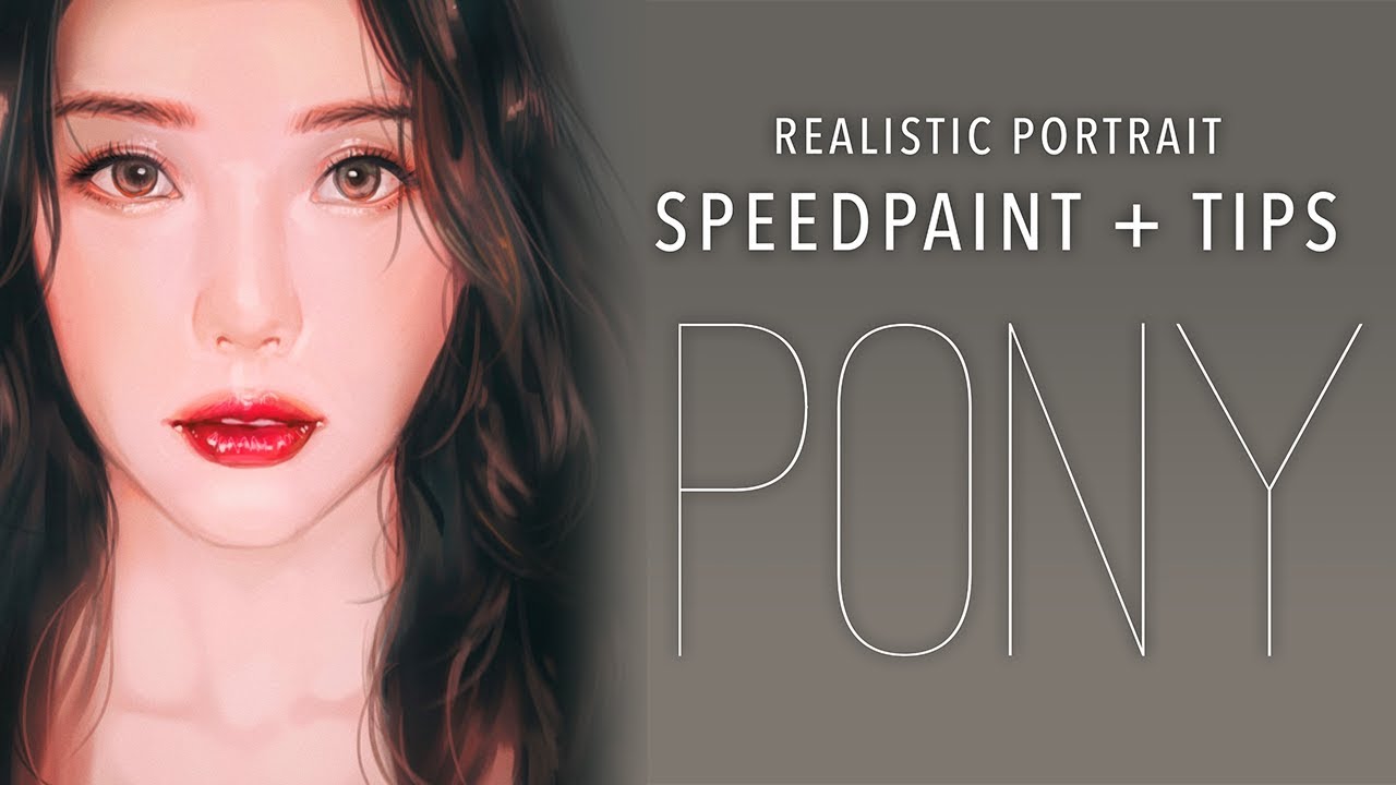 Speedpaint Tips Realistic Portrait Pony Flower That Blooms At