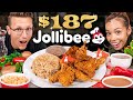 $187 Jollibee Fried Chicken Taste Test | FANCY FAST FOOD