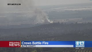 Crews Battle Fire In Butte County