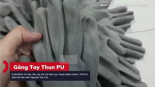 Sỉ găng tay phủ PU xám bán giá rẻ nhất tại HCM | Bảo Hộ Lao Động Lê Thanh