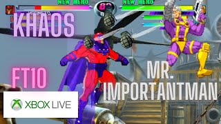 MvC2 - Khaos vs MrImportantMan Ft10 (XBL 07/27/2022)