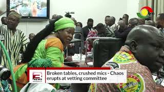 VETTING CHAOS: Minority and Majority exchange words, break tables and crush mics during vetting