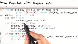 Mapper and Reducer with Aadhaar Data - Intro to Data Science