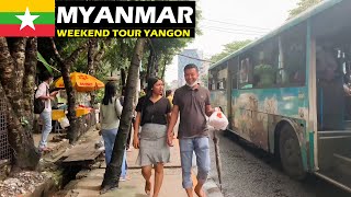 A Nice Weekend Wonder Tour For Street Food, Shops, and Community in Yangon, Myanmar 🇲🇲