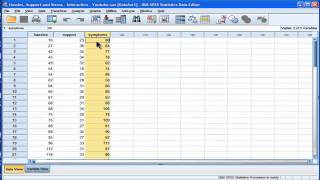 Multiple Regression - Interaction- SPSS (part 1)