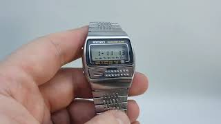 1979 Seiko Calculator Alarm vintage watch. Model reference C359-5000