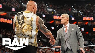 The Rock & Cody Rhodes Story is Just Beginning | WWE Raw Highlights 4/8/24 | WWE on USA