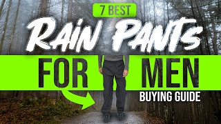 BEST RAIN PANTS FOR MEN: 7 Rain Pants For Men (2023 Buying Guide)