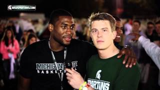 Michigan State Basketball Izzone Campout 2013