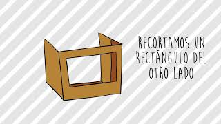 Cómo hacer un teatrino con material de reciclaje.