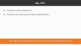 Automated Data Processing with PyQGIS : Loading a Vector Layer from a File Sample | packtpub.com