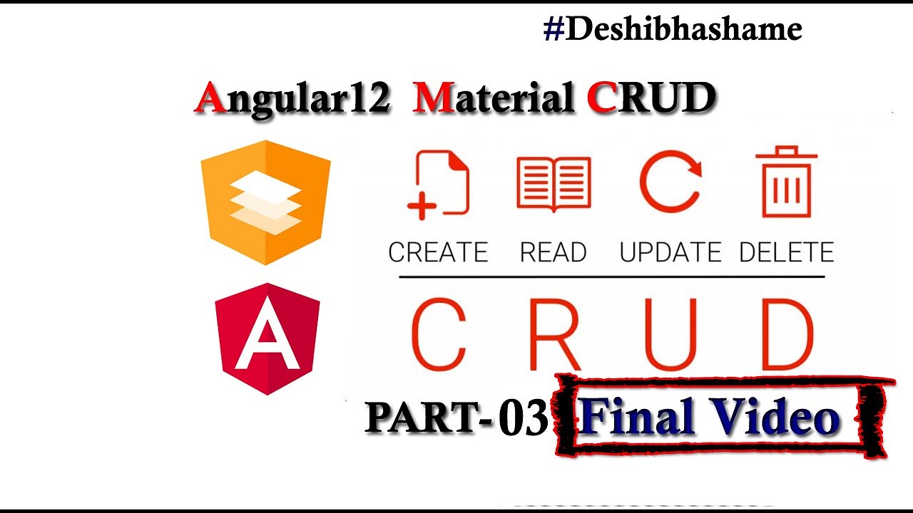 Complete CRUD Application In Angular Material, Angular CRUD With JSON ...