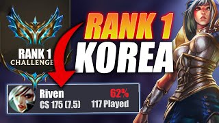 THIS RIVEN PLAYER REACHED RANK 1 KOREA