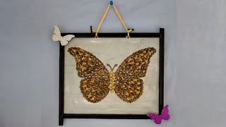 How To Make Butterfly 🦋 By Watermelon 🍉 Seeds || Hanging Wall Decor || Art Ideas