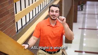 ASL Night promo
