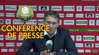 Conférence de presse AC Ajaccio - RC Lens ( 1-2 )  / 2019-20