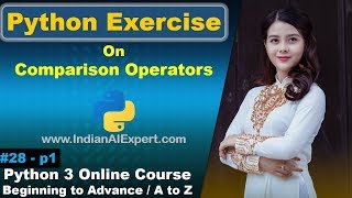 Comparison Operators Practical in Python | Python Programming exercise in Hindi #04