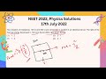 neet 2022 physics solutions 17th july 2022 q26 study circus