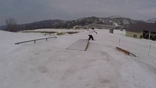 F/Sテールスライドsnowboard JIB トリック