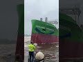 new ship vessel launched into water