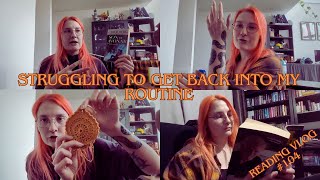 reading 2 books while trying to get back into a reading routine | weekly reading vlog 104