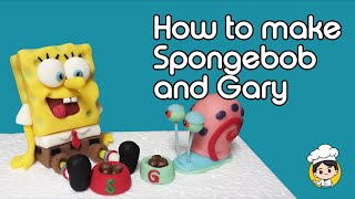 How to make Spongebob and Gary using fondant