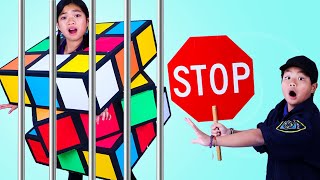 Jannie and Ellie Giant Rubik’s Cube Challenge and other Funny Kids Stories