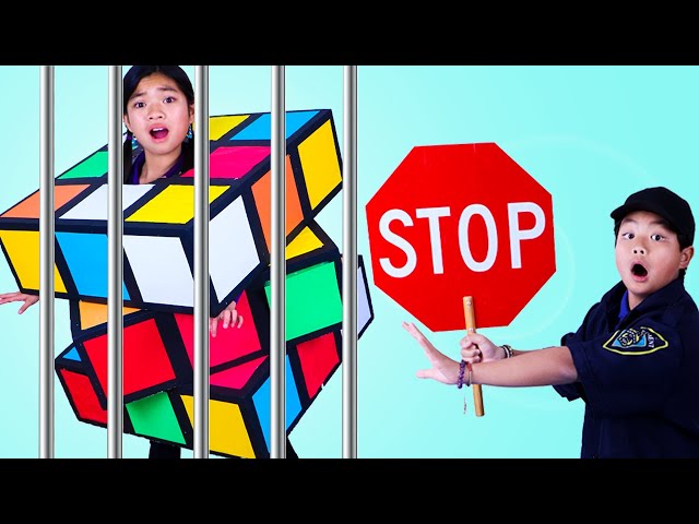 Jannie And Ellie Giant Rubiks Cube Challenge And Other Funny Kids