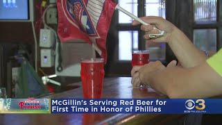 McGillin's in Center City serving up red beer for Phillies