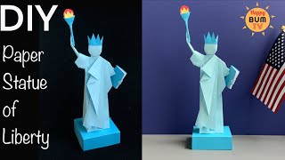 DIY PAPER STATUE OF LIBERTY | HOW TO MAKE STATUE OF LIBERTY WITH PAPER I DIY SCHOOL CRAFT PROJECT
