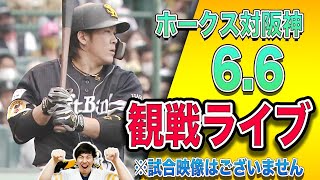 ホークスvs阪神の観戦ライブ!!【概要欄必読】※試合映像はございません