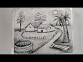 🥰How to draw a beautiful scenery ✏️//pencil drawing scenery 🤩