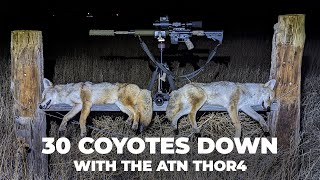 ATN ThOR 4 Thermal Coyote Hunting Action!