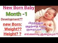 month 1 baby growth in tamil month 1 new born development in tamil baby growth month by month