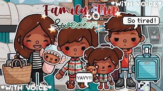Family Trip To Sweden!! 🇸🇪 *with voice 🎙* Toca Boca Family Roleplay 🚂🌟