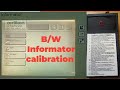 Autoconer B/W Informator tuch calibration with help of calibration unit