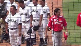 【18U】インドネシア野中監督 恩師である日本代表小枝監督とのご挨拶 160901