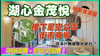 珠海湖心路B片區——湖心金茂悅|湖心路上車盤，再不買又漲價！西部A片區最靚上車盤，樓下公園街市。