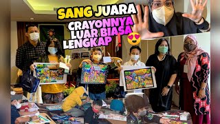 ALHAMDULILLAH❗JUARA LOMBA MEWARNAI HARI IBU DI JOGJA 😍 CRAYONNYA 😱