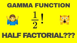 Can we find a value for a half factorial???