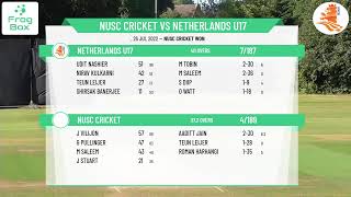 KNCB - Hilton Series - Round 2 - NUSC Cricket v Netherlands U17