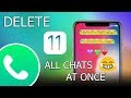 How to delete all WhatsApp chats at once on iPhone (iOS 11)