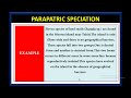 parapatric speciation