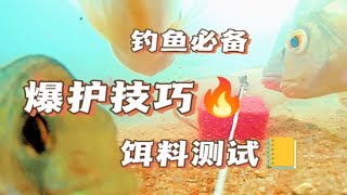 鱼情不够，窝料来愁，不打窝钓的也不多！这方块料做窝料也是一绝！一块够留鱼几小时窝料 饵料测试 窝料测试 饵料测评