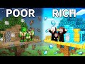 Mikey Family POOR vs JJ Family RICH Treehouse Battle in Minecraft (Maizen)